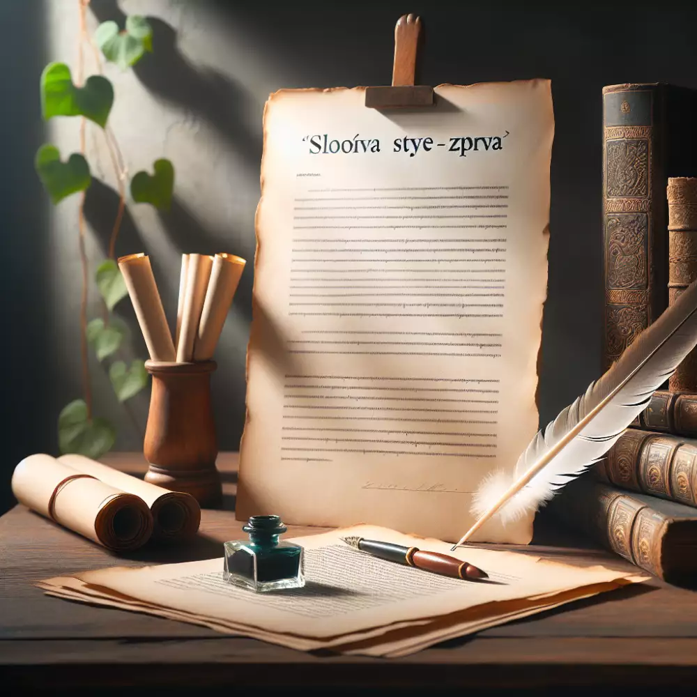 slohová práce zpráva